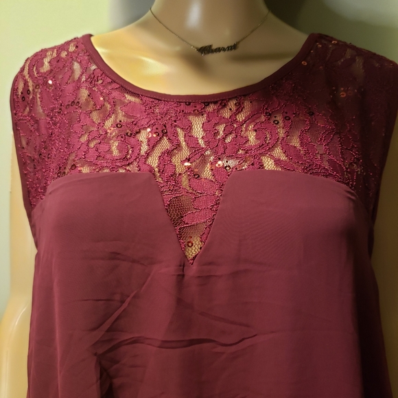 Body Flirt Burgundy Extra Large Dress - Picture 5 of 10